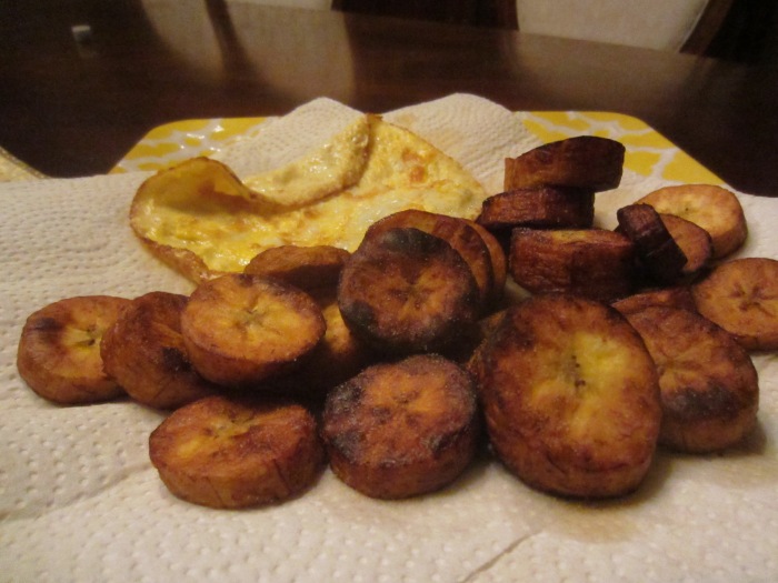 Fried Plantains with Egg